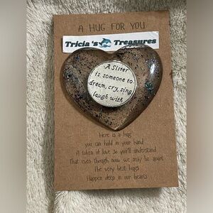 Handcrafted Heart with Sentiment